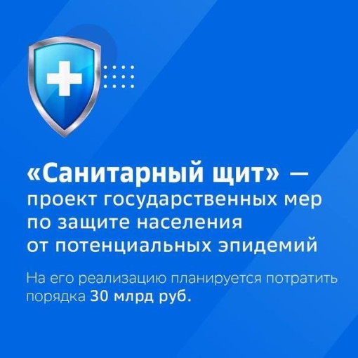 Национальный проект "Санитарный щит" Национальный проект "Санитарный щит".